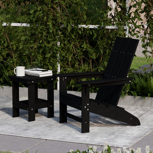 Freedom 3-Piece Modern Adirondack Set with Side Table outdoor furniture