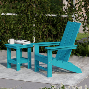 Freedom 3-Piece Modern Adirondack Set with Side Table outdoor furniture