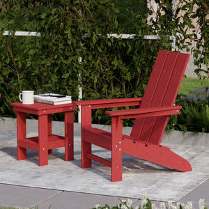 Freedom 3-Piece Modern Adirondack Set with Side Table outdoor furniture