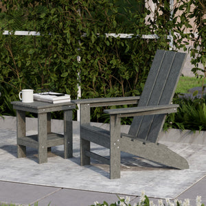 Freedom 3-Piece Modern Adirondack Set with Side Table outdoor furniture