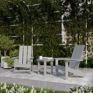 Freedom 3-Piece Modern Adirondack Set with Side Table outdoor furniture