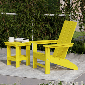 Freedom 3-Piece Modern Adirondack Set with Side Table outdoor furniture