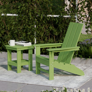 Freedom 3-Piece Modern Adirondack Set with Side Table outdoor furniture