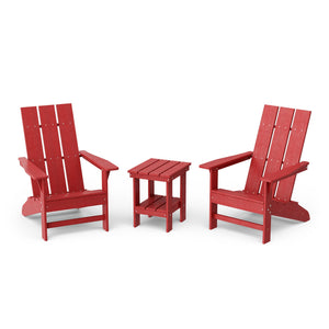Freedom 3-Piece Modern Adirondack Set with Side Table outdoor furniture