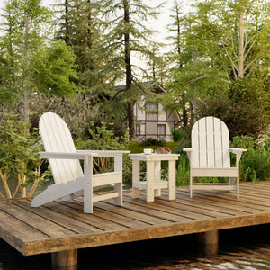 Freedom 3-Piece Traditional Adirondack Set with Side Table outdoor furniture