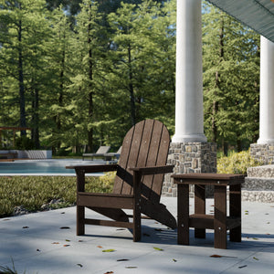 Freedom Modern Adirondack Chair & Freedom Side Table outdoor furniture