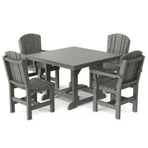 Heritage 5-Piece 44"x44" Dining Set Dining Set