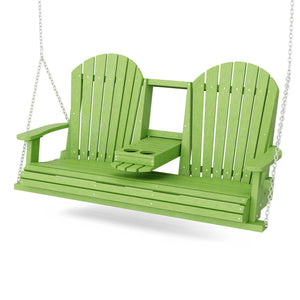 Heritage 5' Swing With Console Porch Swing
