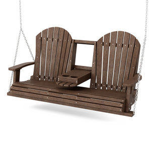 Heritage 5' Swing With Console Porch Swing