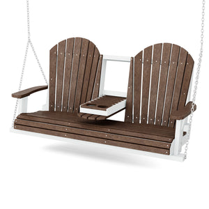 Heritage 5' Swing With Console Porch Swing