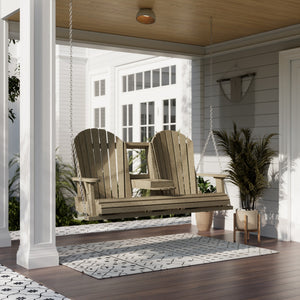 Heritage 5' Swing With Console Porch Swing