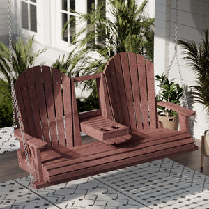 Heritage 5' Swing With Console Porch Swing