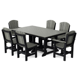Heritage 7-Piece 44"x72" Dining Set Dining Set