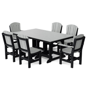 Heritage 7-Piece 44"x72" Dining Set Dining Set
