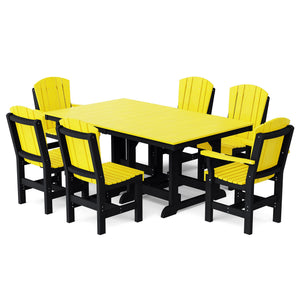 Heritage 7-Piece 44"x72" Dining Set Dining Set