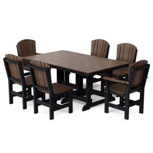 Heritage 7-Piece 44"x72" Dining Set Dining Set