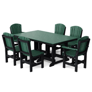 Heritage 7-Piece 44"x72" Dining Set Dining Set