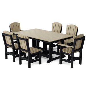 Heritage 7-Piece 44"x72" Dining Set Dining Set