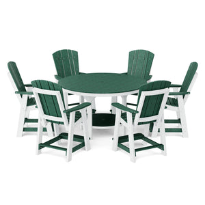 Heritage 7-Piece 60" Pub Counter Set Dining Set