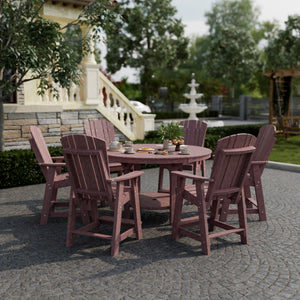 Heritage 7-Piece 60" Pub Counter Set Dining Set