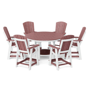 Heritage 7-Piece 60" Pub Counter Set Dining Set