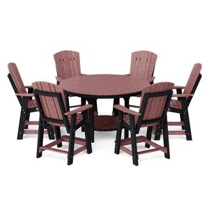 Heritage 7-Piece 60" Pub Counter Set Dining Set