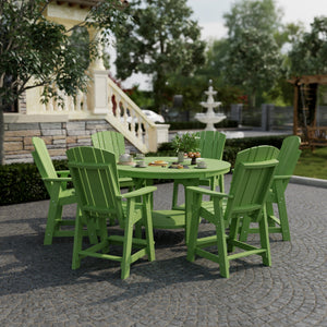 Heritage 7-Piece 60" Pub Counter Set Dining Set