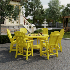 Heritage 7-Piece 60" Pub Counter Set Dining Set