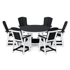 Heritage 7-Piece 60" Pub Counter Set Dining Set
