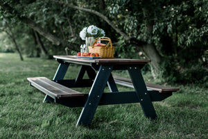 Heritage 72" Picnic Table with Attached Benches Picnic Table