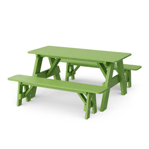 Heritage 72" Picnic Table with Detached Benches Picnic Table
