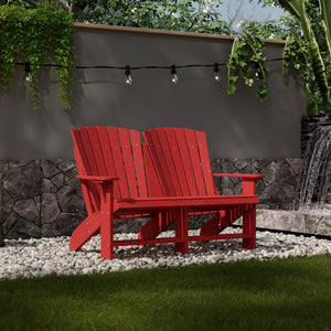 Heritage Double Adirondack Garden Bench