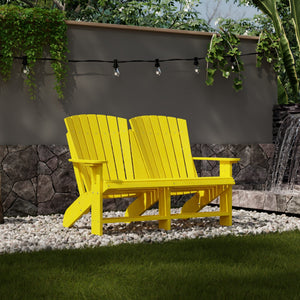Heritage Double Adirondack Garden Bench