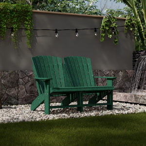 Heritage Double Adirondack Garden Bench
