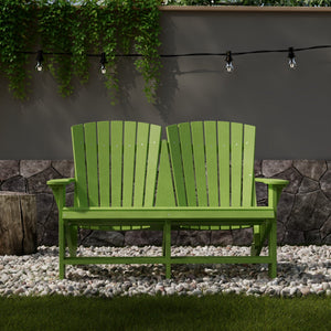 Heritage Double Adirondack Garden Bench