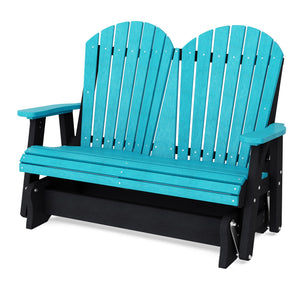 Heritage Double Glider Outdoor Glider Aruba Blue / Black