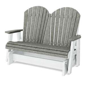 Heritage Double Glider Outdoor Glider Dark Gray / White