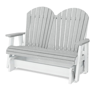 Heritage Double Glider Outdoor Glider Light Gray / White