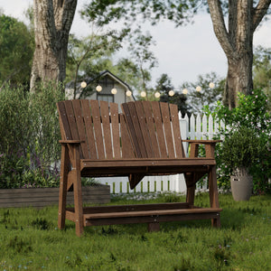Heritage Double High Adirondack Garden Bench