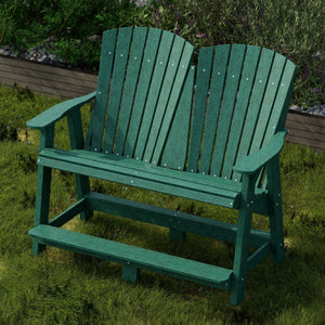 Heritage Double High Adirondack Garden Bench