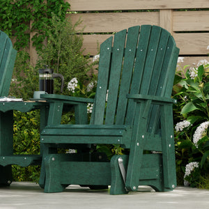 Heritage Double Rock-a-Tee Bench Garden Bench Turf Green / Solid