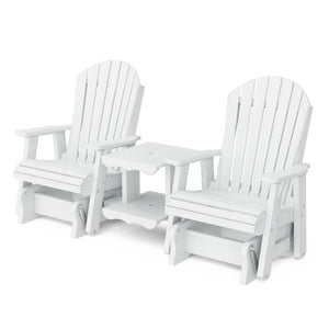 Heritage Double Rock-a-Tee Bench Garden Bench White / Solid