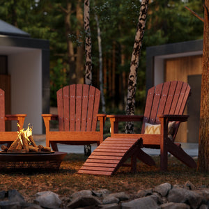 Heritage Sunset Adirondack Chair Garden Bench