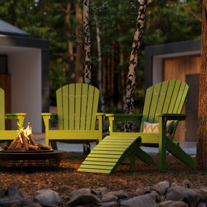 Heritage Sunset Adirondack Chair Garden Bench