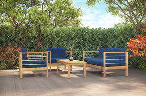 Leon Rectangular Teak Outdoor Coffee Table Outdoor Table
