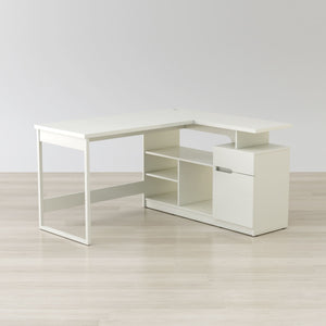 Lexi 55" L-Shaped Corner Desk Susan
