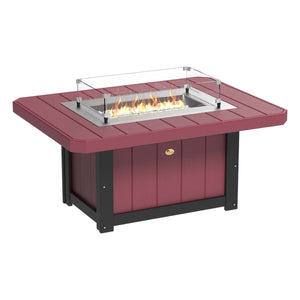 Lumin Fire Pit 46" Round and Fire Pit 51" Rectangular Adirondack Chair