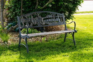 Outdoor Flora Bench Painted Sky