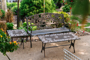 Outdoor Rose Bench outdoor furniture