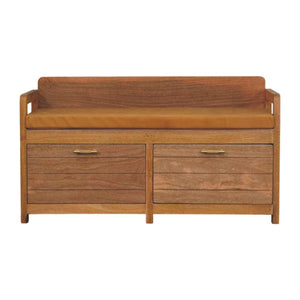 Oxford Hardwood 2 Drawer Storage Bench Bench